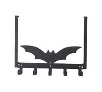 Sorandy Over The Door Hooks Bat Iron 5 Metal Hooks 14.56 X 11.61 in | Wall Mounted Key Holder, Iron, Five Points, Entryway Bath Kitchen, Frame or Wall Mount, Screws, Keys Towels