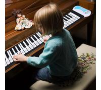 Sorandy Piano Keyboard Stickers, Compatible with 61 88 Key Keyboards | Color Coded System, Transparent PVC, Piano Note Labels
