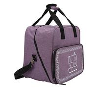 Sorandy Portable Sewing Machine Carrying Case Practical Design for Home Storage Oxford Cloth with Multiple Pockets (Purple)