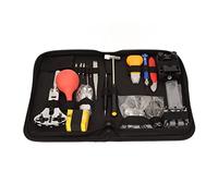 Sorandy Professional Watch Repair Kit Complete Set, Battery Replacement Tools Spring Bar Tool Set, Magnifying Glass and Blow Ball Kit with Metal and Plastic Construction, Ideal for