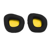 Sorandy Replacement Ear Pads, Noise Isolation, Comfortable Fit for Void Wireless, 2 Pack, Soft Protein Leather (Yellow Mesh)