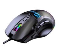 Sorandy RGB Wired Gaming Mouse for PC Gamers, 1.8m Cable | 9 Programmable Buttons, 12000 DPI, Ergonomic Computer Mouse for FPS MMO Gameplay