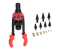 Sorandy Rivet Nut Tool Set Carbon Steel Rivet Nut Kit 13 Inch with M3 M12 Mandrels Quick Head Change U Arm Structure for Furniture Decoration Auto Marine Industrial Use