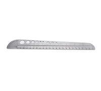 Sorandy Scale Ruler, Multifunctional Stainless Steel Measuring Tool, Compass Protractor Ruler with Compass and Protractor, Ideal for Designers and Craftsmen