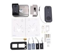 Sorandy Smart Aluminum Gate Lock, Dual Access Electronic Fence Lock, Five Unlock Methods with Fingerprint, Card & Key for Outdoor Garden Fence Gates
