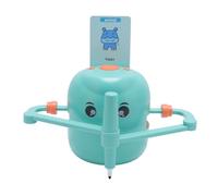 Sorandy Smart Drawing Robot for Kids, Interactive Early Educational Drawing Robot, Children Art Enlightenment Automatic Painting Toy with 100 Bundle Cards & 2 Brushes for Girls Boys Age (Light Green)