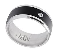 Sorandy Smart NFC Multifunction Ring Magic Wearable Device for Mobile Phone, No Charge/Depth for Personal Information Exchange and Privacy Encryption Unlock, Beautiful Appearance, Easy to Use (size11)