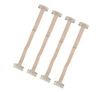 Sorandy Soft Nylon Face Lift Band for Wrinkle Prevention, Adjustable Face Lifting Strap Patch, 4pcs Elastic Lift Bands with Clamp/Holder for Younger Look, White