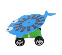 Sorandy Solar Energy Toy Solar Powered Mini Car 5W Monocrystalline Silicon Panel, Educational Science Experiment for Kids with Cute Cartoon Fish Design