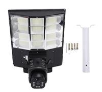 Sorandy Solar Street Light Security Camera, 1080P Full HD CMOS 3.6mm Dual Lens 4G Connection Water Proof, with High Efficiency Solar Panel, for Outdoor Yards Pathways Farms