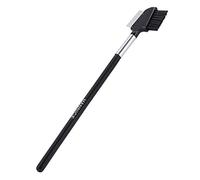 Sorandy Stainless Steel Eyebrow Eyelash Comb Brush Tool for Makeup Professional Use, 2-in-1 Durable Design, Black Color, 1pc