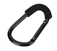 Sorandy Stroller Hooks, 2 in Hook Range Shopping Bag Aluminum Alloy Clamp/Holder, High Load Bearing for Trolley Baby Pushchair Buggy