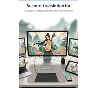 Sorandy T640 Drawing Tablet, 6x4 Inch Digital Art Graphics Tablet, 16384 Pressure Battery Stylus with 10mm Reading Height & 300 Rps, Ideal for, Chrome OS, Online Teaching