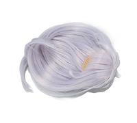 Sorandy Three Piece Inner Net Doll Hair Wig, Ball Jointed Doll Wig, 1/6 Long Straight High Temperature Proof Silk Hair Replacement Wigs With Bangs for 15.5-17cm Dolls (Blue)