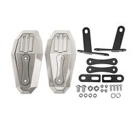 Sorandy Universal Durable Motorcycle Hand Guards Protective Set for Safe Cycling, Made of Polycarbonate and Metal, 2PCS Motorbike Accessory for All Riders (Grey)