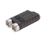 Sorandy V3 Mini Keychain Flashlight USB Rechargeable Magnetic Light for Outdoor Camping Hiking Portable 55x30x15mm (Black)