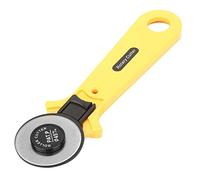 Sorandy Versatile 45mm Fabric Cutter for Paper Leather Sewing, Great for Home Workshop Crafting, and Durable Material, Yellow, 1.77in Vane/Wing Diameter