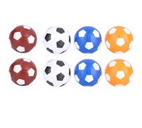 Sorandy Vibrant Table Soccer Footballs, 8 Mini Plastic Soccer Balls, Durable Material, 1.4" Diameter, Great for Kids' Fun