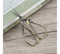 Sorandy Vintage Stainless Steel Scissors Elegant Design Great for DIY Crafts Fabric Cutting 9 * 4.5cm Dark Brown (Exquisite Xiangyun Shear No. 5 Bronze)