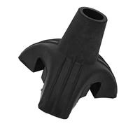 Sorandy Walking Cane Tripod Tip Stable Anti Slip Absorb Vibration for Elderly and Injured 19mm Soft Silicone Walking Stick Attachment