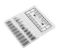Sorandy Watch Band Spring Bars Link Pins, Heavy Duty Alloy Replacement Spring Bars, Silver 8 Per Size 1.5mm Thick 8mm to 25mm Length, Ideal for Traditional and Smart Watches