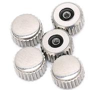 Sorandy Watch Crown Silver Flat Eyelet Head, Mechanical Crown Replacement, Durable Steel Watchmaker Tool Silver Color, Ideal for Craftsmen and Watchmakers (4.5mm Flat Hole)
