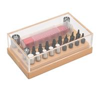 Sorandy Watch Crown Tube Remover, Stainless Steel Watch Repair Tool with Red Handle & Storage Case for Screw Push Rods Pipes Pendulum Screw Battery Covers