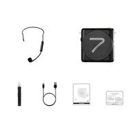 Sorandy Wireless Voice Amplifier, Portable Speaker with Bluetooth & 2.4GHz Frequency Hopping, DSP AI Noise Reduction, 23H Battery Life, for Teachers, Tour Guides & Trainers