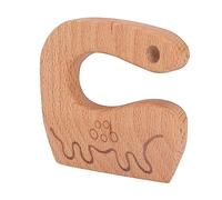 Sorandy Wooden Kids Chopper Safe Kitchen Tool for Age 2-8 Learning Cooking for Home or Outdoor Activities (Dinosaur)