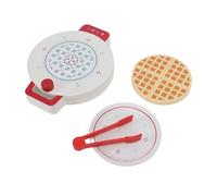 Sorandy Wooden Waffle Maker Toy, Lifelike Kids Food Kitchen Set, Educational Cooking Play Set with Interactive Features, Ideal for Boys, Girls Age 3+, Toddlers & Parent Child Interaction
