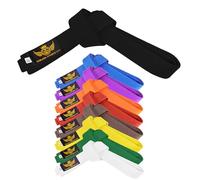 Sorano Sports | Karate Gi Belts | Premium Karate Belt|Soft Poly-cotton Premium Belts | Unmatched Quality And Consistency | Belt Size Ranges From 220cm - 320cm. (Black, 320 cm)