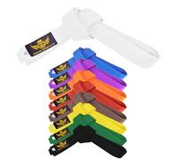 Sorano Sports | Karate Gi Belts | Premium Karate Belt|Soft Poly-cotton Premium Belts | Unmatched Quality And Consistency | Belt Size Ranges From 220cm - 320cm. (White, 300 cm)