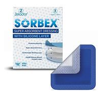Sorbex Super Absorbent Dressing Pad with OptiSil Silicone Contact Layer for Moderate to Heavy exuding Wounds (Pack of 5) 20x40cm