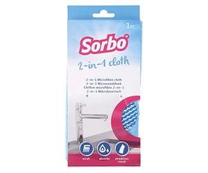 Sorbo 2-in-1 Microfibre Kitchen Cleaning Cloth, Ideal for using as A dusting cloths when Dry of a Cleaning Cloth when wet to remove build on stubborn stains, Non-Scratch and extra absorbent