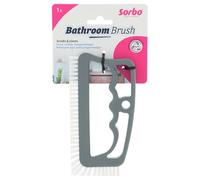 Sorbo Bathroom Grout Brush - Ergonomic Cleaning Brush with Nylon Bristles - For Tile Joints, Corners & Edges - Effective Against Dirt - Hygienic & Robust - Made of Plastic