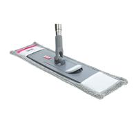 Sorbo Floor Mop Set - RVS Telescopic Handle 135 cm - With Microfibre Mop, Attachment & Hanging Hook - Multi-Click Compatible - Compact Cleaning Set for Home & Travel