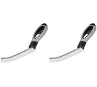 Sorbo Grout and Crevice Cleaning Brush, Angled Cleaning Brush for cleaning hard to reach areas, Perfect for Grout, Silicone seals and Ceramic Tiles, Bathroom and Kitchen use, Grip handle (Pack of 2)