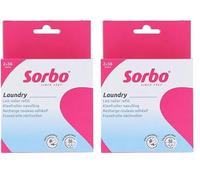 Sorbo Lint Roller, 36 Sheets, Chlorine-Free Sheets, 100% Recycled Plastic Body, Perfect for Quick and Easy Lint and Pet Hair Removal, Household Essential (Pack of 2)