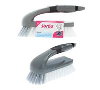 Sorbo Scrubbing Brush, Heavy-Duty Cleaning Brush with Durable Bristles & Ergonomic Handle Made from 100% Recycled Plastic, Ideal for Kitchen, Bathroom & Household Surfaces