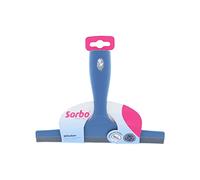 Sorbo Shower Squeegee, Suction Cup, Click-On Handle, Window Squeegee, Steak Free Results, Extra Strong and Durable, Blue/Grey