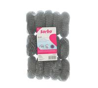 Sorbo Stainless Steel scouring Pads, Gray, Standard Size