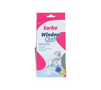 Sorbo Window Cloth, Glass Cloth, Streak-Free, Ultra-Absorbent, Scratch Free, Ideal for Polishing Windows and Glass, Re-usable, Machine Washable, 10 X 25 cm, Blue
