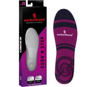 SORBOTHANE Cush N Step Insoles Men & Women - Shock Absorbing Antibacterial Foam Insoles for Walking, Hiking & Daily Comfort - Cushion Inserts for Plantar Fasciitis - Sizes UK 10