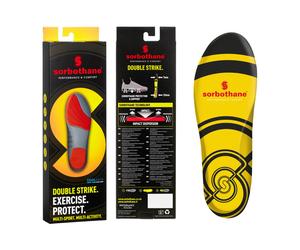 Sorbothane Double Strike Shoe Insoles Heel Cup Walking Sport Foot Support