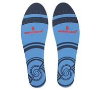 SORBOTHANE Full Strike Insoles, 43 (UK 9), Shock Absorbing Shoe Soles for Football Boots, Running, or Walking, Impact Reducing Footbeds for Plantar Fasciitis, Heel Support, and Arch Pain, blue