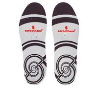 SORBOTHANE Sorbo Pro Insoles for Men and Women, Shock Absorbing, Anti Bacterial, Protection during Sport and Activity, Size 10 UK, 44-45 EU, Grey/Red