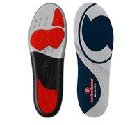 SORBOTHANE Sorbo Pro Insoles for Men and Women, Shock Absorbing, Anti Bacterial, Protection during Sport and Activity, Grey/Red, Size 3-4.5 UK (35-37 EU)
