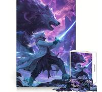 Sorcerer of Wolfs Anime 1000 Piece Jigsaw Puzzles for Adults Jigsaw Mind Play Home Pastime Clean Edge Lovely Present (38x52cm)