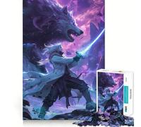 Sorcerer of Wolfs Anime 1000 Piece Jigsaw Puzzles for Adults Jigsaw Mind Play Home Pastime Clean Edge Lovely Present (38x52cm)