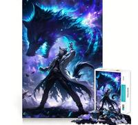 Sorcerer of Wolfs Anime 1000 Pieces Jigsaws Adults Puzzles Brain Workout Toy Soft Relax Image Assembly Lovely Present (38x52cm)